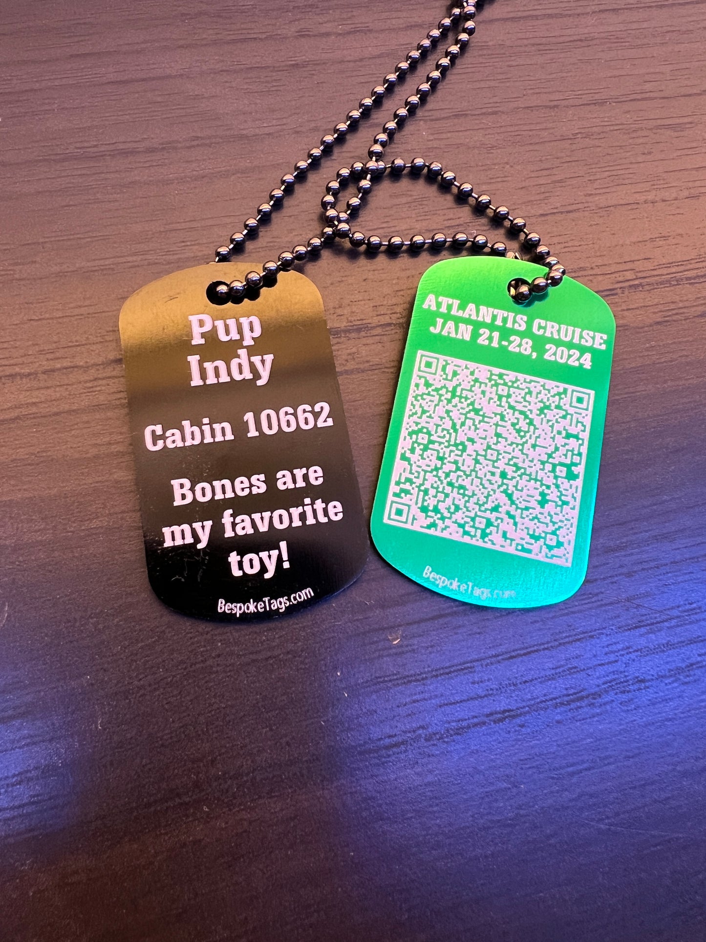 Custom Engraved Dog Tags (non-graphic)